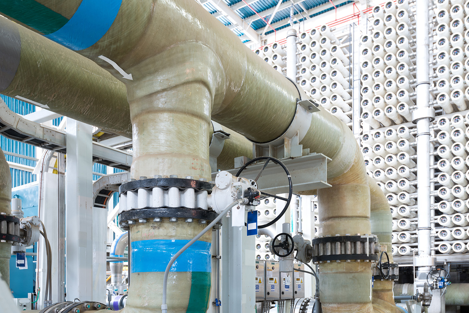 Desalination Plant - Pipeline and RO Filters