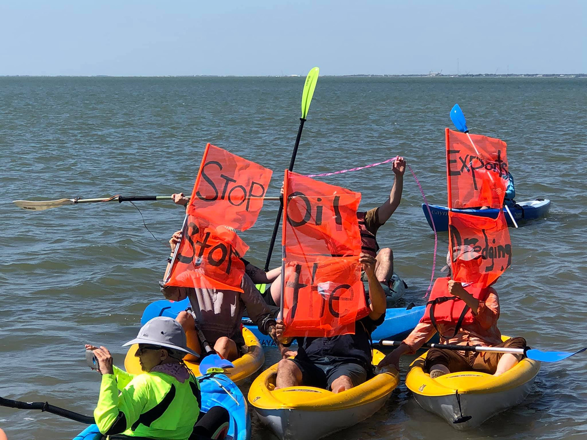 Stop Oil Kayak Protest